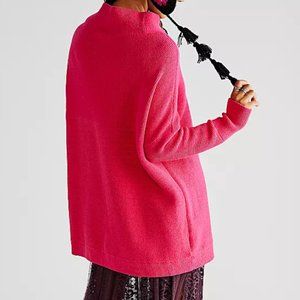 Free People* Ottoman Slouchy Tunic* Pink Phenom*  Current * Large